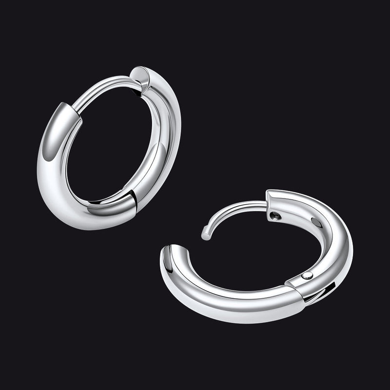 Simple 10mm Hoop Earrings for