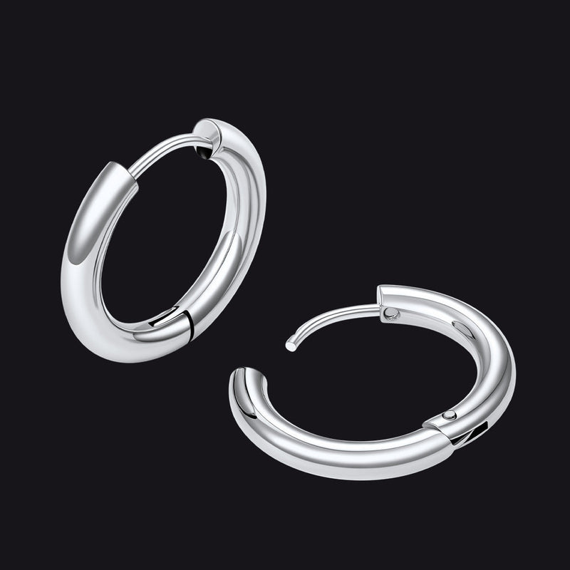 Simple 10mm Hoop Earrings for