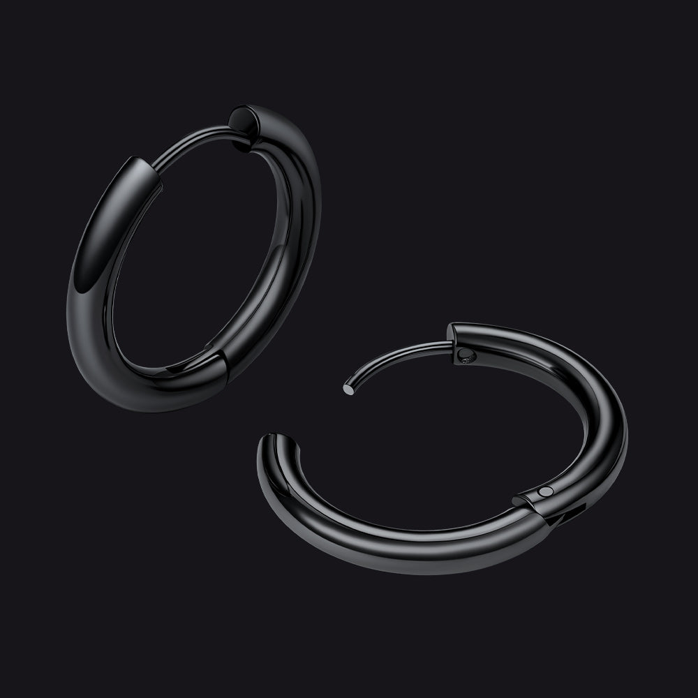 Simple 10mm Hoop Earrings for