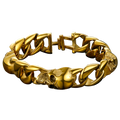 Gothic Skull Cuban Chain Bracelet for