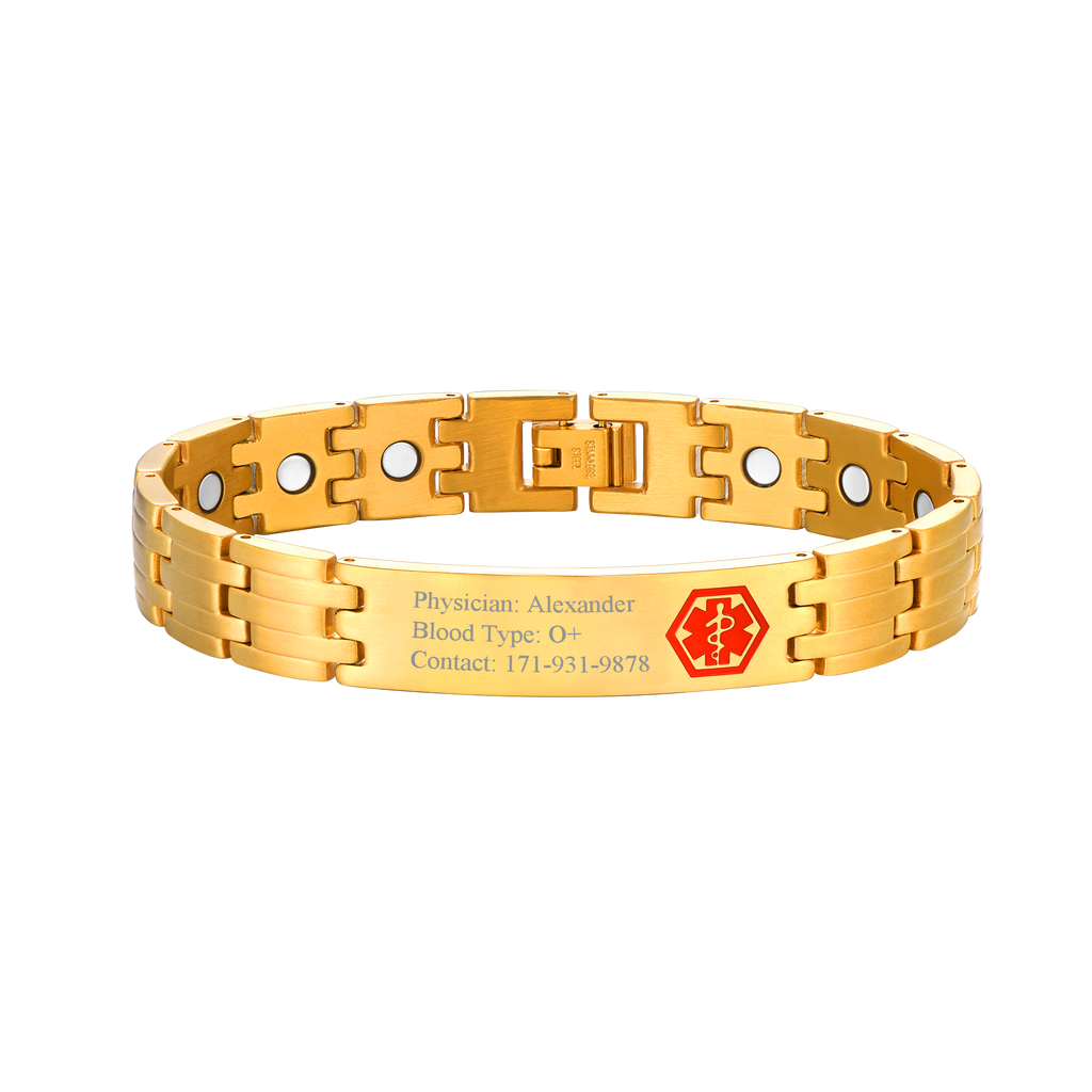 Faithheart Personalized Engraved Magnetic Bracelet for
