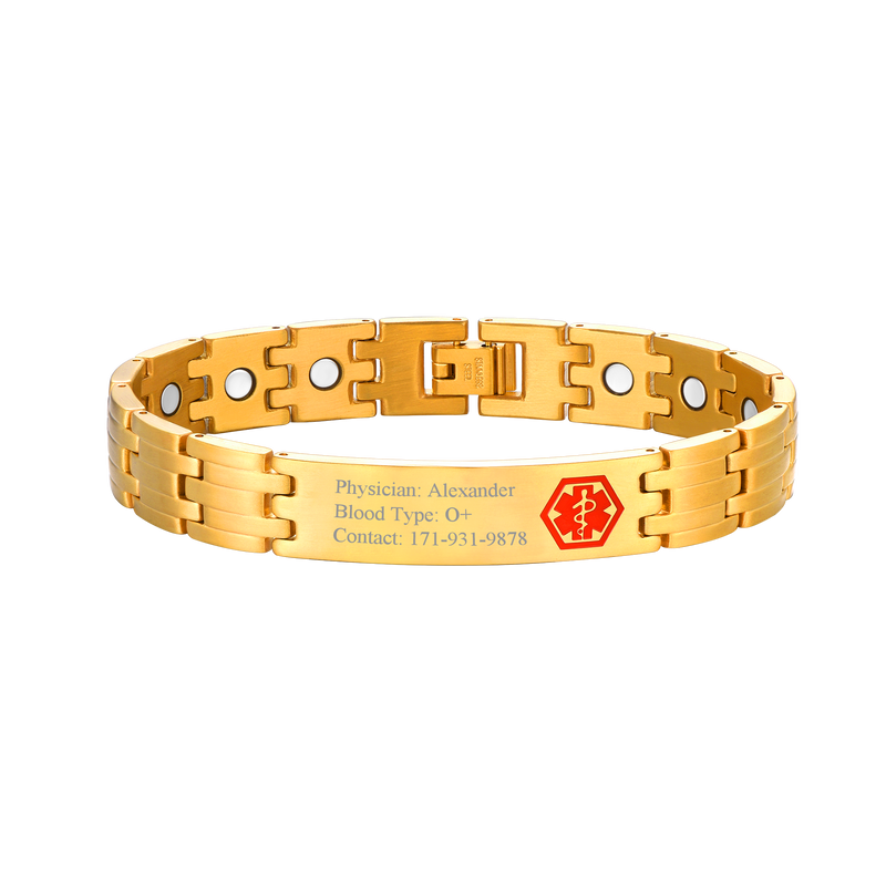 Faithheart Personalized Engraved Magnetic Bracelet for