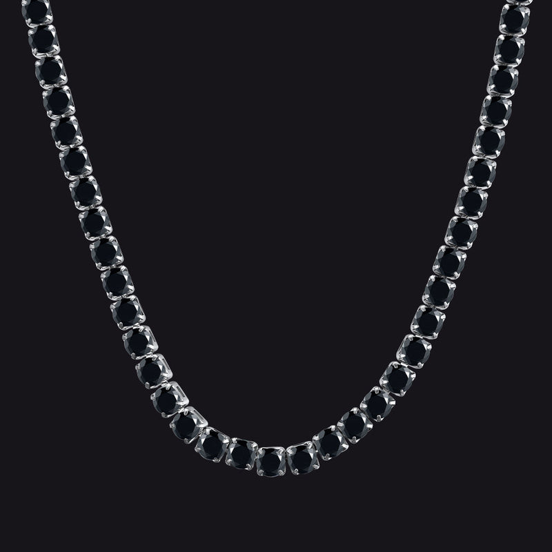Cz Diamond Cut Tennis Chain Necklace for