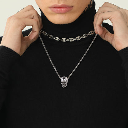 Gothic Skull Necklace Pendant for