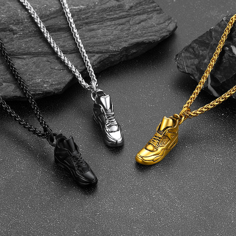 Sport Shoe Sneaker Necklace Pendant for