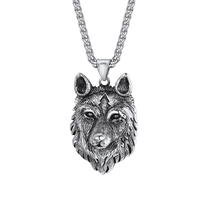 Viking Wild Wolf Pendant Necklace Norse Jewelry for