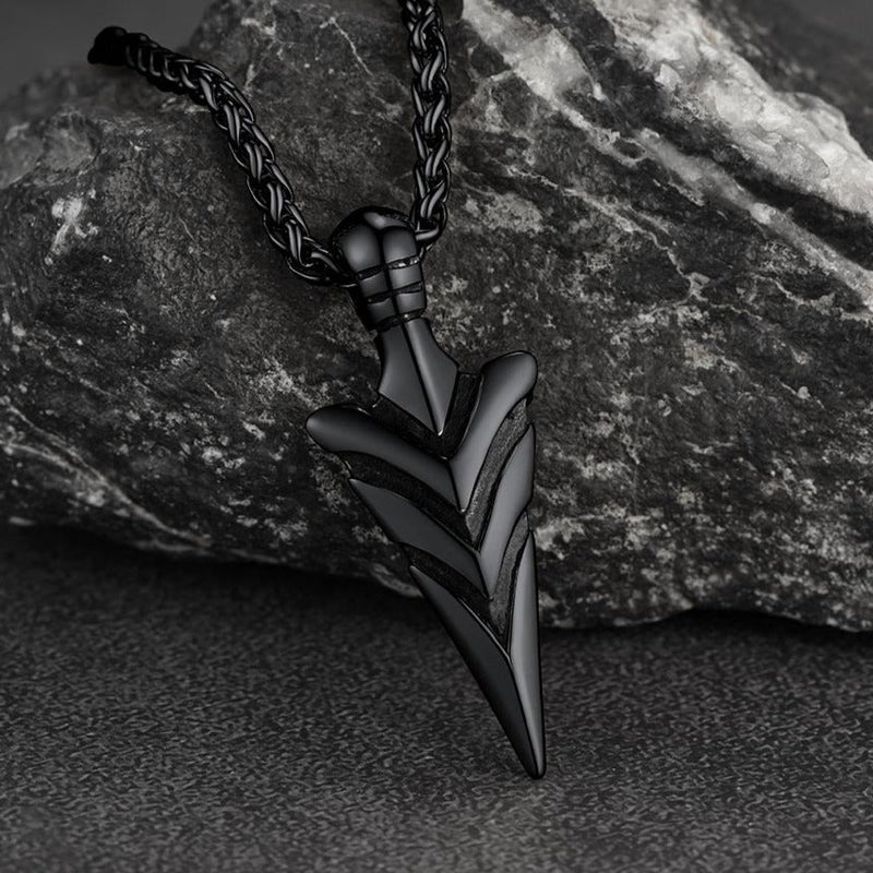 Spear Arrowhead Necklace Pendant for
