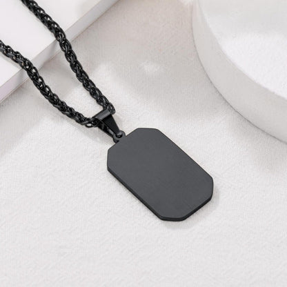 Customized Engraved Photo Dog Tag Necklace for /
