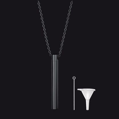 Engraved Bar Urn Necklace for Keepsake Memorial Jewelry