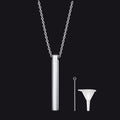 Engraved Bar Urn Necklace for Keepsake Memorial Jewelry