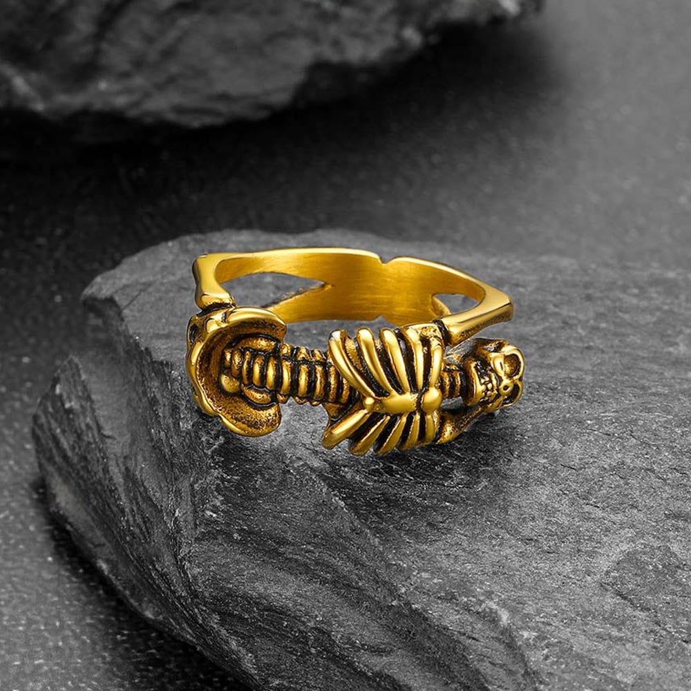 Gothic Cool Skull Rings Halloween Jewellery for