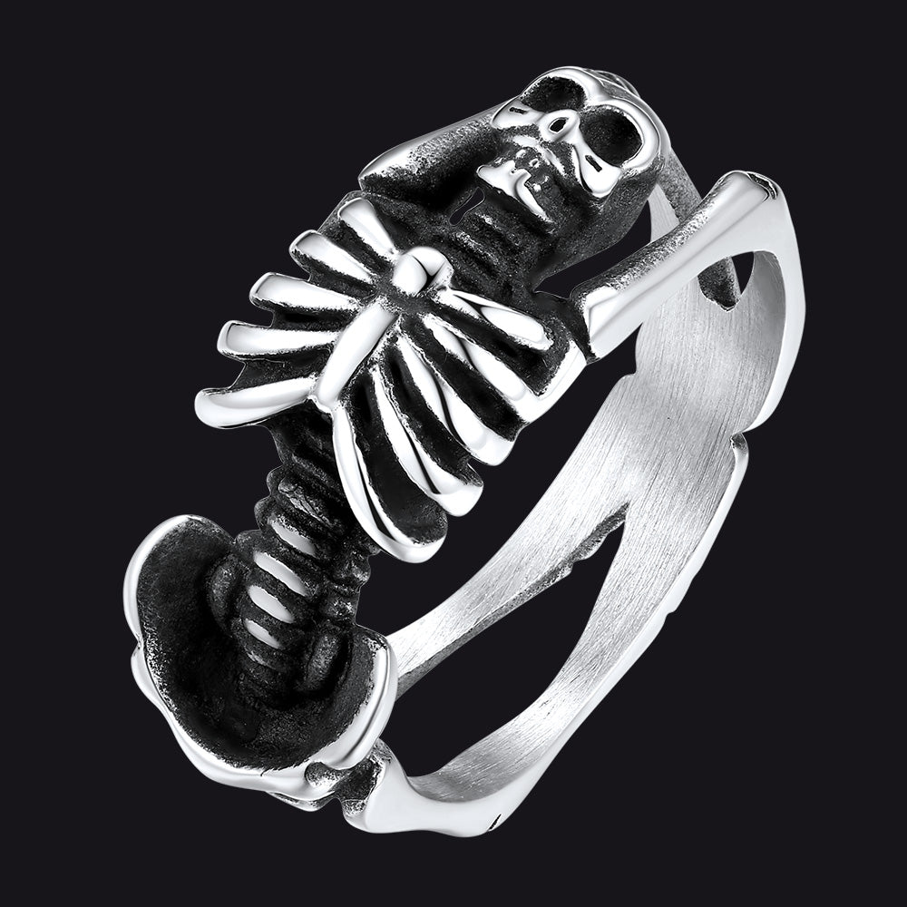 Gothic Cool Skull Rings Halloween Jewellery for