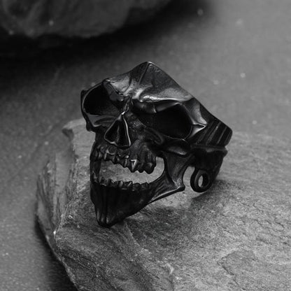 Gothic Skull Biker Rings for in Stainless Steel