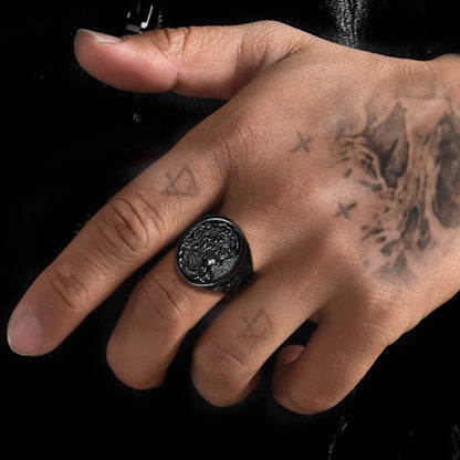 Medusa Snake Hair Ring Greek Mythology Signet Ring for