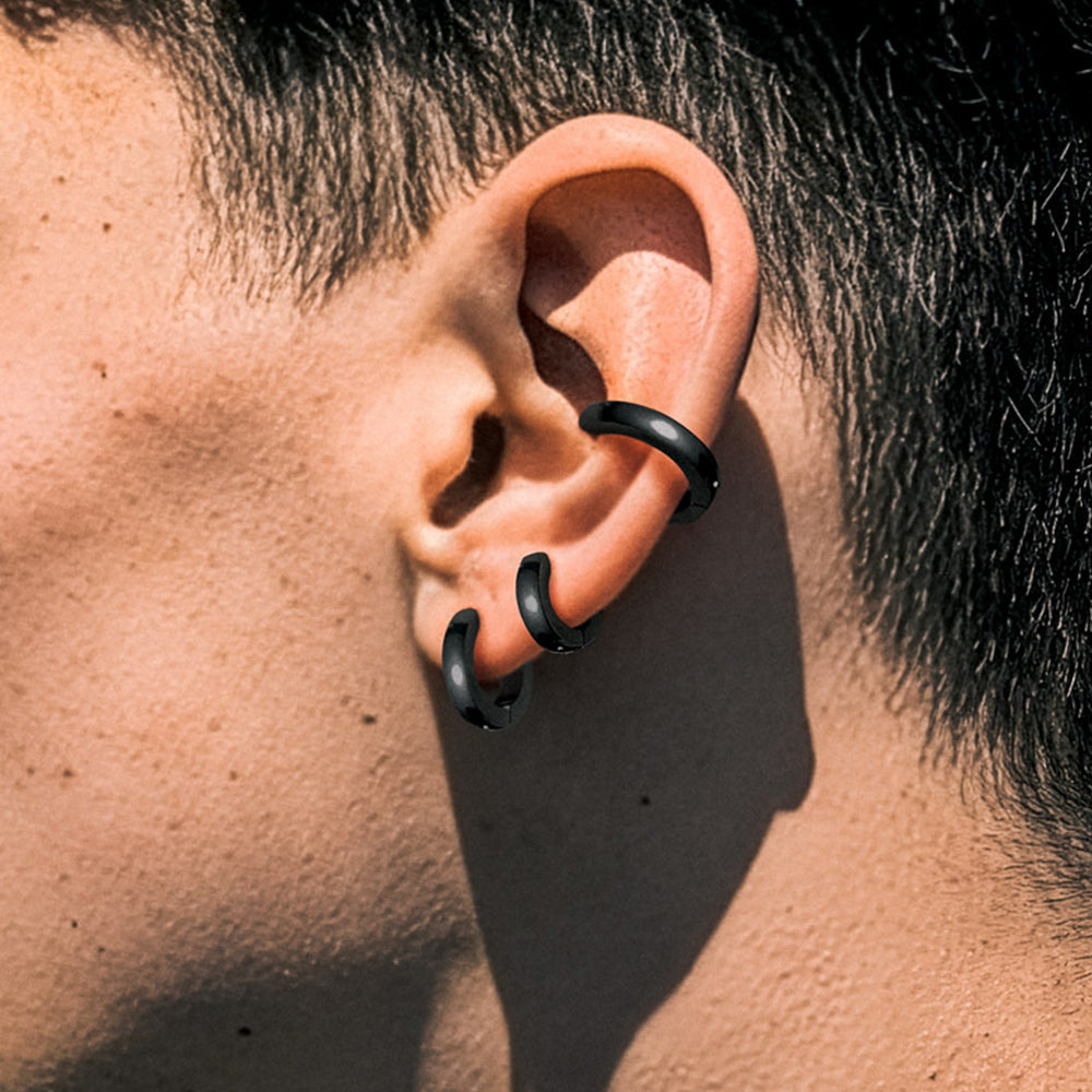 5 Pairs Minimalist Hoop Earrings Set for