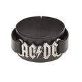 Ac/dc Logo Black Leather Wriststrap Bracelet by Alchemy Gothic