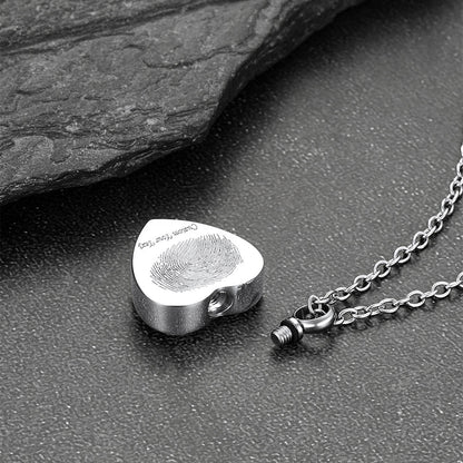 Custom Heart Urn Picture Pendant Necklaces for Ashes