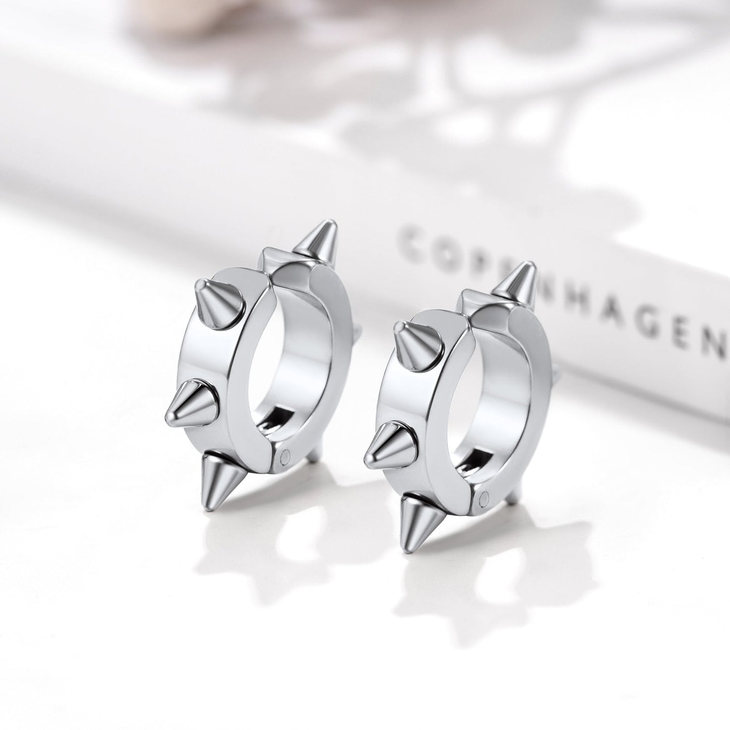Flash Hook Hedgehog Ear Clip Earrings for