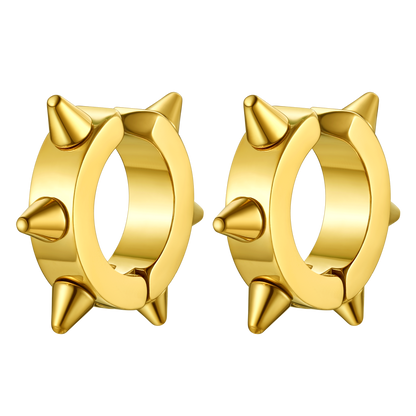 Flash Hook Hedgehog Ear Clip Earrings for