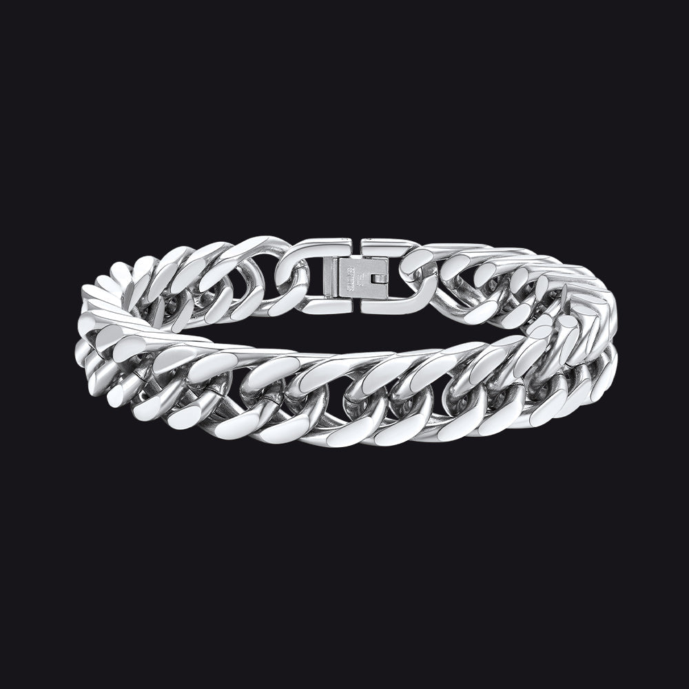 Thick Cuban Link Bracelet for in Stainless Steel