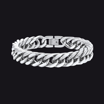Thick Cuban Link Bracelet for in Stainless Steel