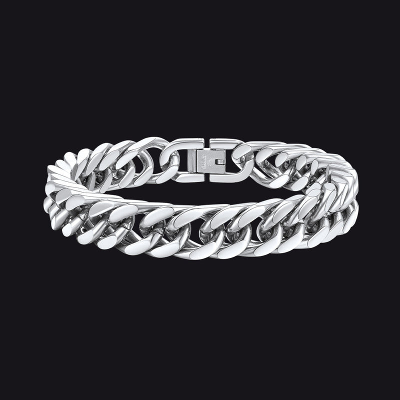 Thick Cuban Link Bracelet for in Stainless Steel