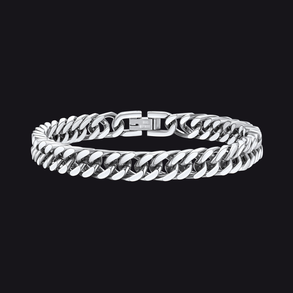 Thick Cuban Link Bracelet for in Stainless Steel