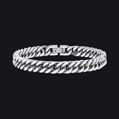 Thick Cuban Link Bracelet for in Stainless Steel