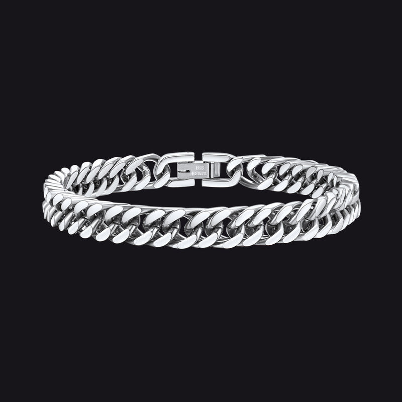 Thick Cuban Link Bracelet for in Stainless Steel