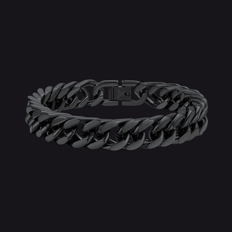 Thick Cuban Link Bracelet for in Stainless Steel