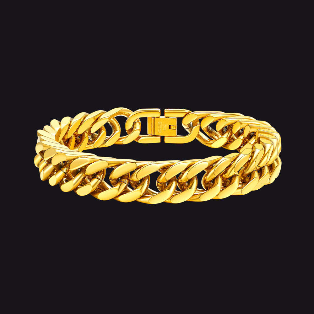 Thick Cuban Link Bracelet for in Stainless Steel