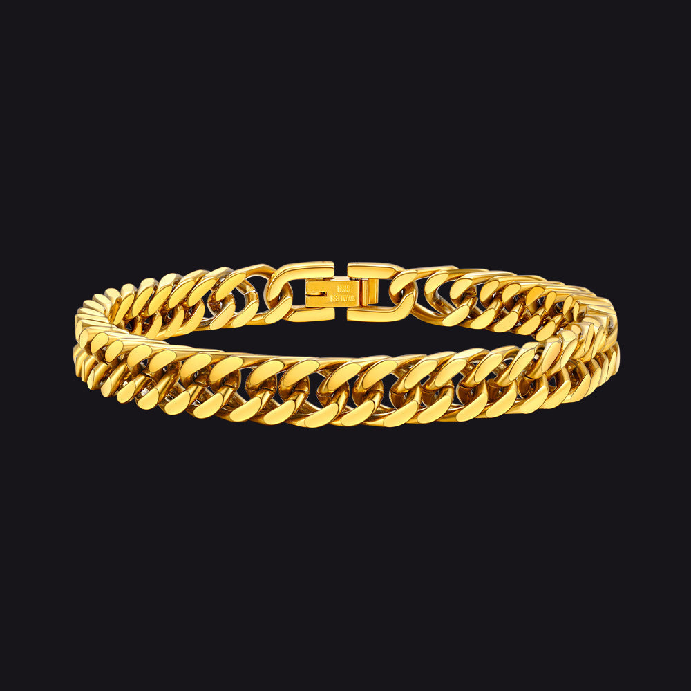 Thick Cuban Link Bracelet for in Stainless Steel