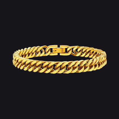Thick Cuban Link Bracelet for in Stainless Steel