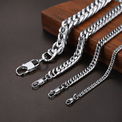 Thick Miami Cuban Curb Link Chain Necklace for
