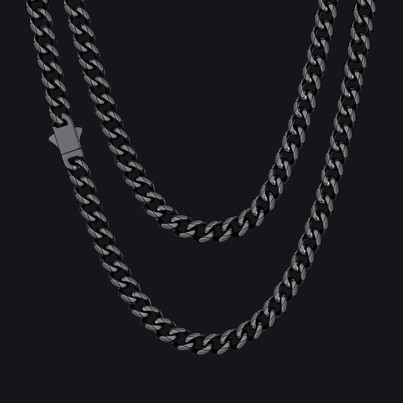 Hip Hop Cuban Chain Necklace for Huasband Boyfriends Gift 6/9/12mm Width