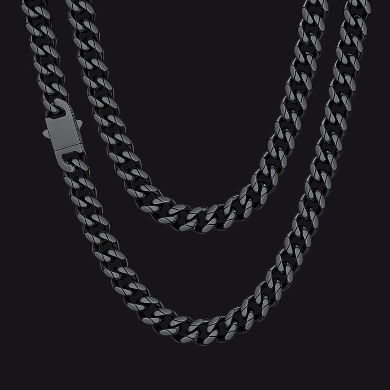 Hip Hop Cuban Chain Necklace for Huasband Boyfriends Gift 6/9/12mm Width
