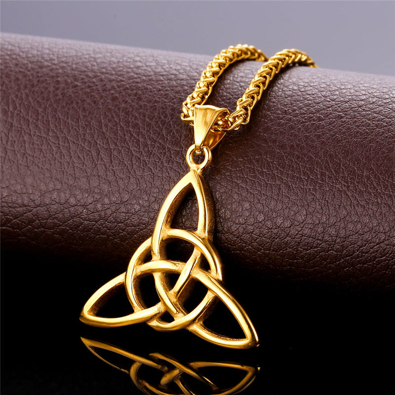 Irish Celtic Knot Pendant Necklace for