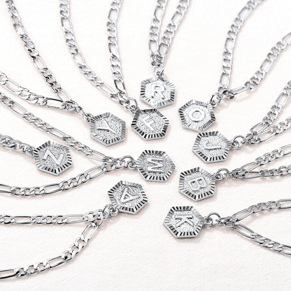 Custom Initial Figaro Link Anklet for