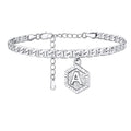 Initials A-z Chain Link Ankle Bracelet Gift for