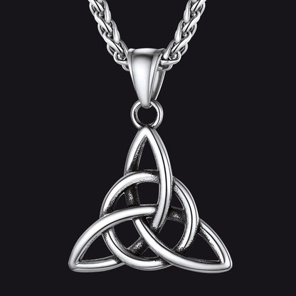 Irish Celtic Knot Pendant Necklace for
