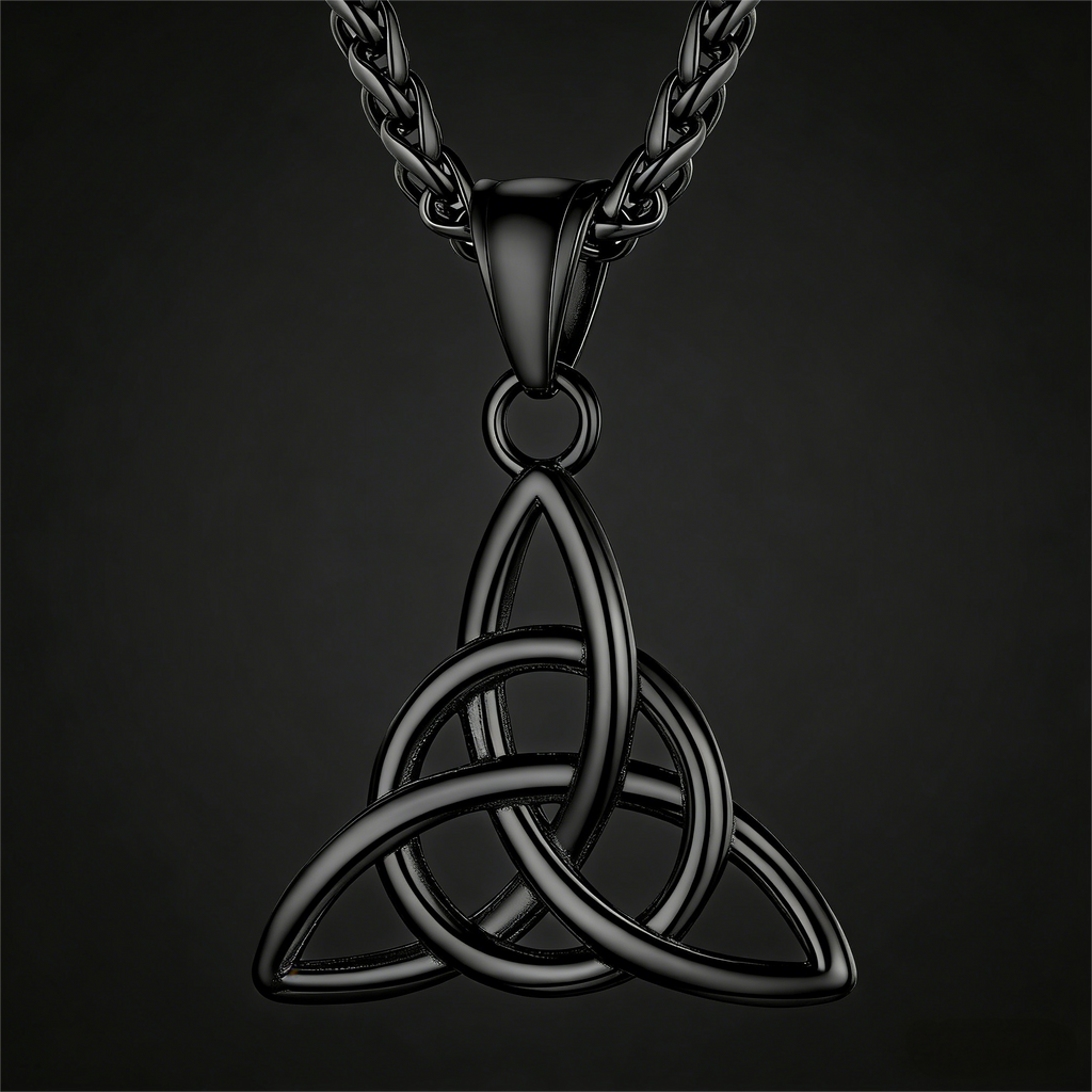 Irish Celtic Knot Pendant Necklace for