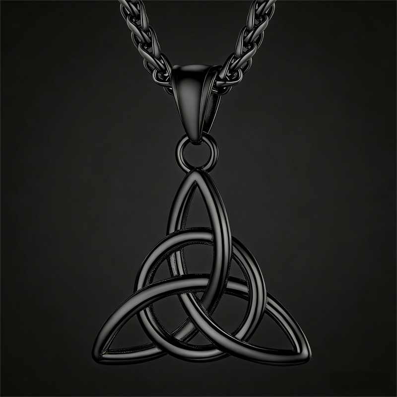 Irish Celtic Knot Pendant Necklace for