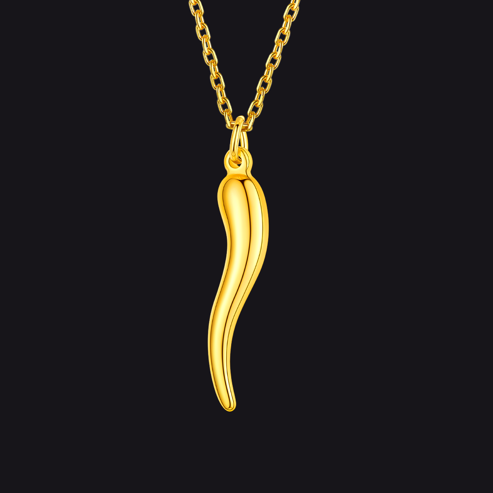Cornicello Italian Horn Necklace Amulet Pendant