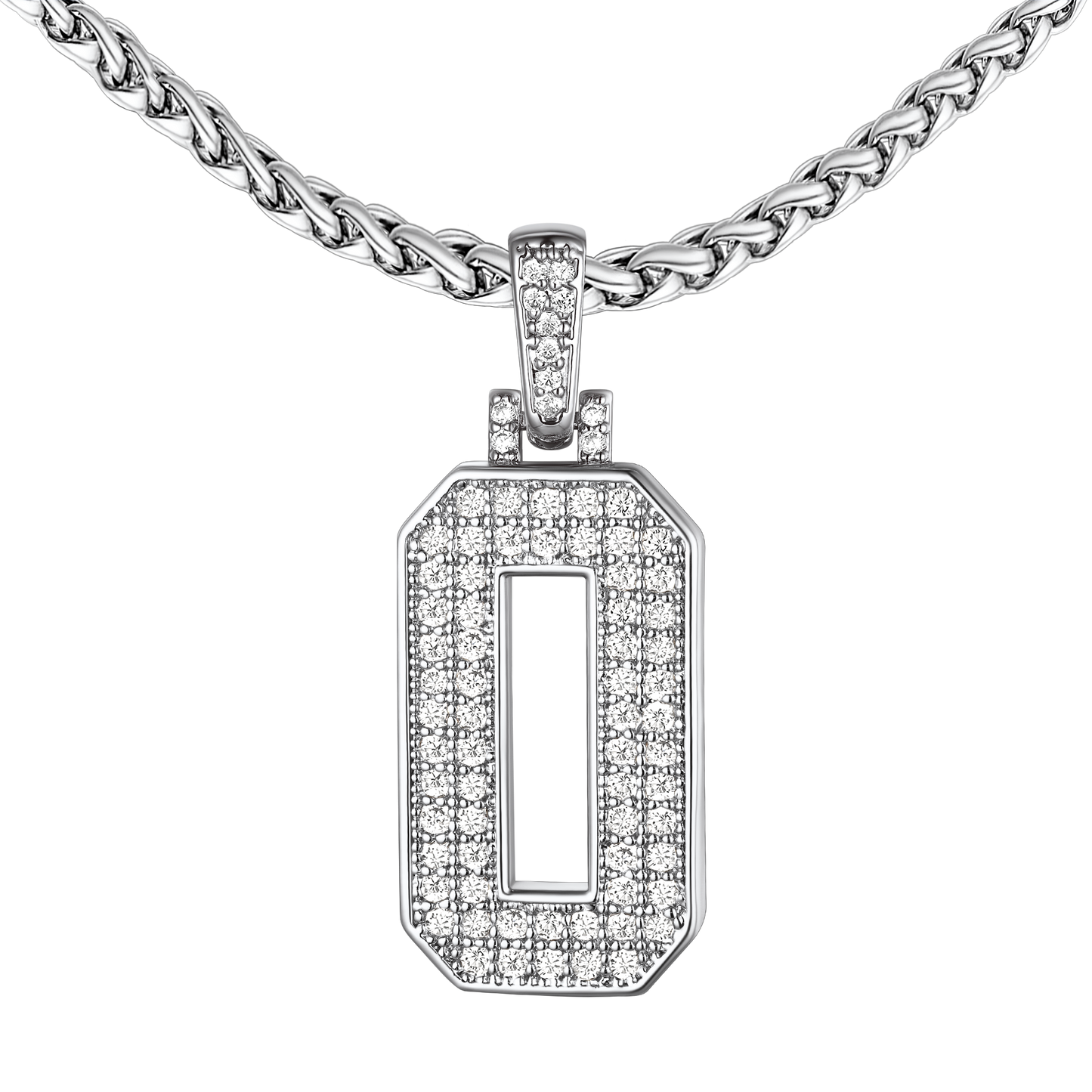 Baseball Diamond Jersey Number Chain Necklace for
