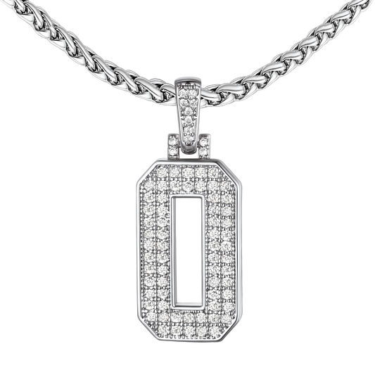 Baseball Diamond Jersey Number Chain Necklace for