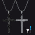 Christian Crucifix Cross Urn Necklace for Ashes Memorial Gift