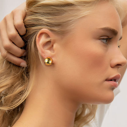 Soccer Sport Stud Earrings for