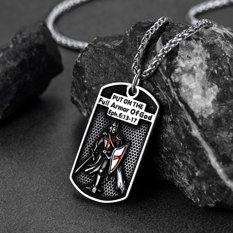 Knights Templar Dog Tag Necklace