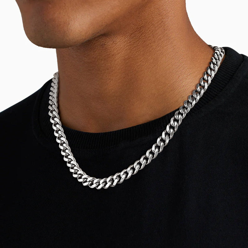 Chunky Miami Curb Cuban Link Chain Necklace for