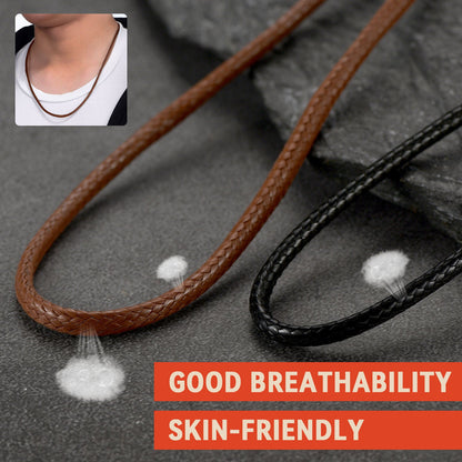 Braided Leather Cord Chain Wax Rope Necklace for 2mm/3mm